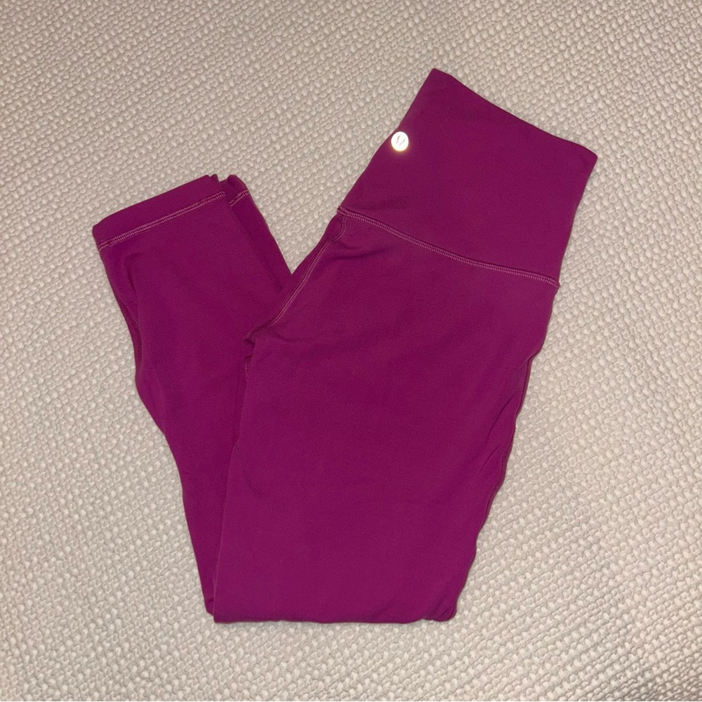 Lululemon Fuchsia Cropped Align Leggings